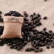 Coffee seed with burlap close-up background Coffee seed with burlap close-up background - PhotoDune Item for Sale