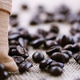 Coffee seed with burlap close-up background Coffee seed with burlap close-up background - PhotoDune Item for Sale