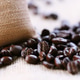 Coffee seed with burlap close-up background Coffee seed with burlap close-up background - PhotoDune Item for Sale