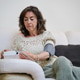 medium shot of Senior woman checking blood pressure at home for health monitoring medium shot of Senior woman checking blood pressure at home for health monitoring - PhotoDune Item for Sale