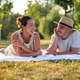 Enjoying summer in park Enjoying summer in park - PhotoDune Item for Sale