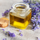 Lavender essential oil bottle for aromatherapy wellness Lavender essential oil bottle for aromatherapy wellness - PhotoDune Item for Sale