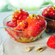 Strawberry Sorbet With Pistachios Close Up Strawberry Sorbet With Pistachios Close Up - PhotoDune Item for Sale
