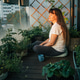 Morning mindfulness on urban balcony garden at sunrise Morning mindfulness on urban balcony garden at sunrise - PhotoDune Item for Sale