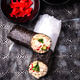 Trendy viral sushi burrito or shawarma Trendy viral sushi burrito or shawarma - PhotoDune Item for Sale