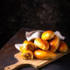 Traditional baked pies pirozhki with meat. Traditional baked pies pirozhki with meat. - PhotoDune Item for Sale