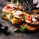 Italian ciabatta with mozzarella and prosciutto Italian ciabatta with mozzarella and prosciutto - PhotoDune Item for Sale