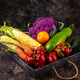 Corn, pepper, cauliflower, carrot, cucumber, tomato and zucchini Corn, pepper, cauliflower, carrot, cucumber, tomato and zucchini - PhotoDune Item for Sale