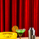 Retro green cocktail against a red curtain Retro green cocktail against a red curtain - PhotoDune Item for Sale