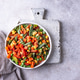 Frozen mix of vegetables on dark background Frozen mix of vegetables on dark background - PhotoDune Item for Sale