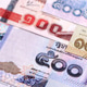 Thai Baht currency money bills. THB currency banknotes in pile Thai Baht currency money bills. THB currency banknotes in pile - PhotoDune Item for Sale
