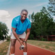 African american man smiling during running workout African american man smiling during running workout - PhotoDune Item for Sale