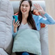 Woman listen to music on the mobile phone lying on a sofa in the living room. Woman listening music Woman listen to music on the mobile phone lying on a sofa in the living room. Woman listening music - PhotoDune Item for Sale