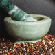 Vertical banner with a marble mortar and a mix of four aromatic spices on a dark stone background, c Vertical banner with a marble mortar and a mix of four aromatic spices on a dark stone background, c - PhotoDune Item for Sale