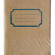 Vintage beige notebook cover with blue blank label frame and lines for name, front view isolated on Vintage beige notebook cover with blue blank label frame and lines for name, front view isolated on - PhotoDune Item for Sale