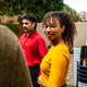 Diverse people attending outdoor group therapy session Diverse people attending outdoor group therapy session - PhotoDune Item for Sale