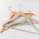 Set of Wooden and Colored Hangers Isolated on Light Background Set of Wooden and Colored Hangers Isolated on Light Background - PhotoDune Item for Sale