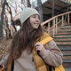 Mid adult woman at walk in autumn Mid adult woman at walk in autumn - PhotoDune Item for Sale
