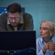 Business Colleagues Monitoring Data on Computer Screens at Night Business Colleagues Monitoring Data on Computer Screens at Night - PhotoDune Item for Sale