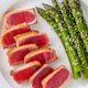 Perfectly Seared Yellowfin Tuna Steak With Asparagus And Sesame Seeds Perfectly Seared Yellowfin Tuna Steak With Asparagus And Sesame Seeds - PhotoDune Item for Sale