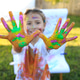 Happy Child Playing with Color Paint Happy Child Playing with Color Paint - PhotoDune Item for Sale