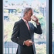 Senior business CEO relaxes from financial work at office high window. Senior business CEO relaxes from financial work at office high window. - PhotoDune Item for Sale