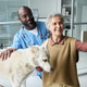 Senior Woman Taking Selfie with Veterinarian during Dog Checkup Senior Woman Taking Selfie with Veterinarian during Dog Checkup - PhotoDune Item for Sale