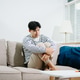 Asian man sit Depression Dark haired pensive glance Standing by window and anxiety Copy space with Asian man sit Depression Dark haired pensive glance Standing by window and anxiety Copy space with - PhotoDune Item for Sale