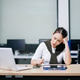 Overworked young Asian businesswoman office worker suffering from neck pain after had a long day at Overworked young Asian businesswoman office worker suffering from neck pain after had a long day at - PhotoDune Item for Sale