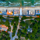 Aerial top view of Sea Garden park and beach at dusk in Varna, Bulgaria Aerial top view of Sea Garden park and beach at dusk in Varna, Bulgaria - PhotoDune Item for Sale