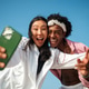Trendy digital creator couple taking selfie by the beach, sharing travel content for social media Trendy digital creator couple taking selfie by the beach, sharing travel content for social media - PhotoDune Item for Sale