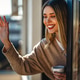 A calm woman enjoying her peaceful morning coffee, embracing slow life and stress-free living A calm woman enjoying her peaceful morning coffee, embracing slow life and stress-free living - PhotoDune Item for Sale