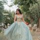 Teenage girl walking through natural landscape in formal celebration gown vertical Teenage girl walking through natural landscape in formal celebration gown vertical - PhotoDune Item for Sale