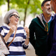 Seniors laughing and talking in outdoor conversation Seniors laughing and talking in outdoor conversation - PhotoDune Item for Sale