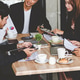 Vertical Horizon Close up hands group of Business People meeting in conference room pointing financi Vertical Horizon Close up hands group of Business People meeting in conference room pointing financi - PhotoDune Item for Sale