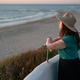 Woman with vitiligo enjoying sunset view at beach Woman with vitiligo enjoying sunset view at beach - PhotoDune Item for Sale
