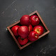 Red apples wooden box autumn harvest fruit dark background fresh healthy Red apples wooden box autumn harvest fruit dark background fresh healthy - PhotoDune Item for Sale
