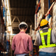 Warehouse worker and factory manager using a digital tablet to check barcodes and inspect stock inve Warehouse worker and factory manager using a digital tablet to check barcodes and inspect stock inve - PhotoDune Item for Sale