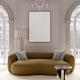 Poster mockup in elegant classic living room interior with sofa and chandelier, ISO A paper size Poster mockup in elegant classic living room interior with sofa and chandelier, ISO A paper size - PhotoDune Item for Sale