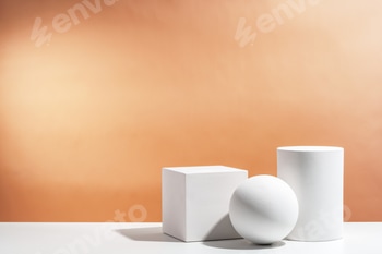 White geometric shapes arranged stylishly on a soft peach background in a minimalist setting 2 E115KOLG.jpg?w=350&h=350&cf fit=scale down&mark=https%3A%2F%2Fassets.market storefront.envato static.com%2Fwatermarks%2Fphoto 260724