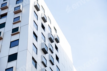 Modern white building with square windows. Multistory apartment building. Minimalistic Stylish 2 E117L6AB.jpg?w=350&h=350&cf fit=scale down&mark=https%3A%2F%2Fassets.market storefront.envato static.com%2Fwatermarks%2Fphoto 260724