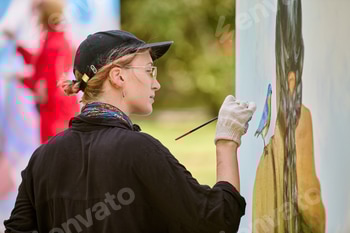 Young woman engaged in en plein air painting on sunny day 2 E1181OSZ.jpg?w=350&h=350&cf fit=scale down&mark=https%3A%2F%2Fassets.market storefront.envato static.com%2Fwatermarks%2Fphoto 260724