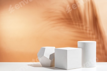 White geometric shapes arranged stylishly on a soft peach background in a minimalist setting 2 E115OOL3.jpg?w=350&h=350&cf fit=scale down&mark=https%3A%2F%2Fassets.market storefront.envato static.com%2Fwatermarks%2Fphoto 260724