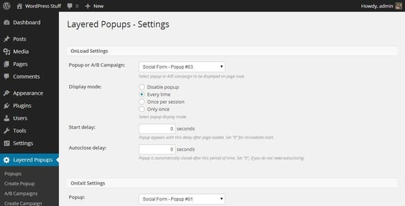 Popup Plugin for WordPress - Green Popups (formerly Layered Popups) preview 3