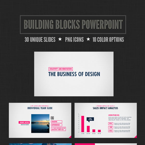 Blocks Business Powerpoint Templates