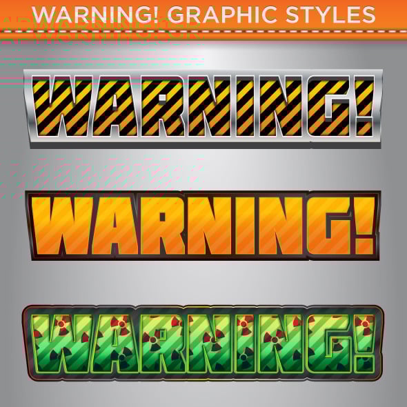 Warning Graphics, Designs & Templates | GraphicRiver