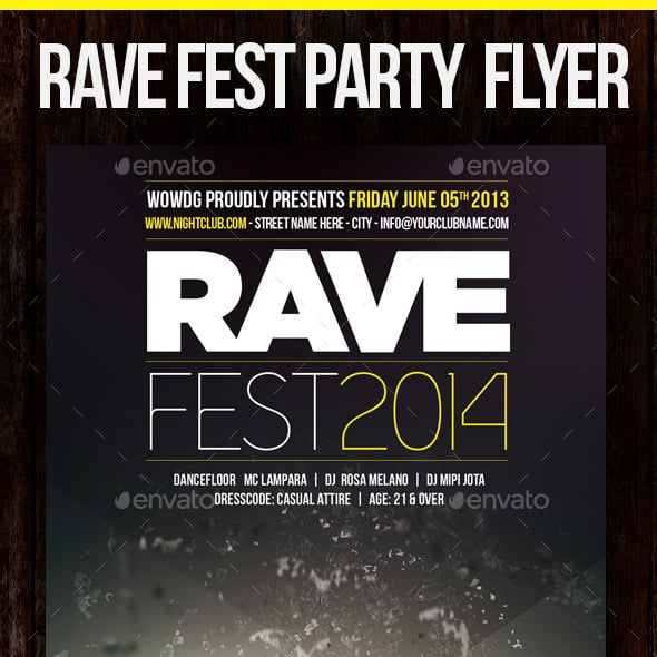Rave Graphics, Designs & Templates | GraphicRiver