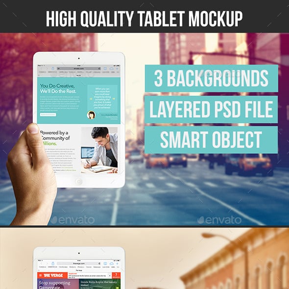 Tablet Graphics, Designs & Templates | GraphicRiver