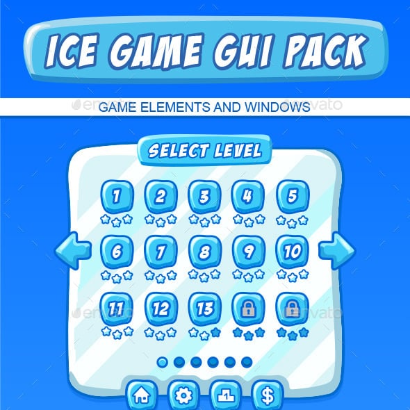 Ice Game Assets | GraphicRiver