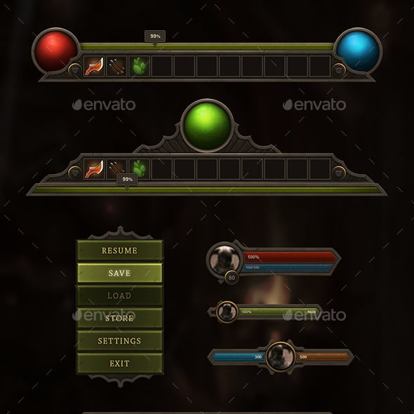 Rpg Game User UI Templates | GraphicRiver